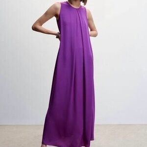 Mango Bold Purple Maxi Dress